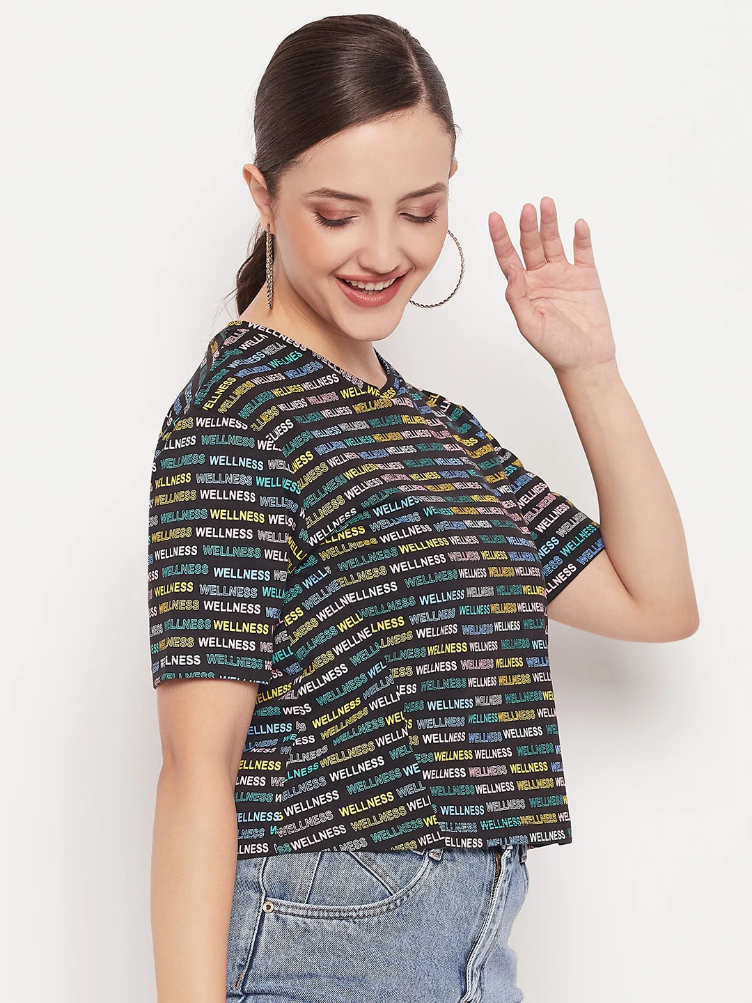 Madame Regular Fit Round Neck Printed T-shirt - Image 4