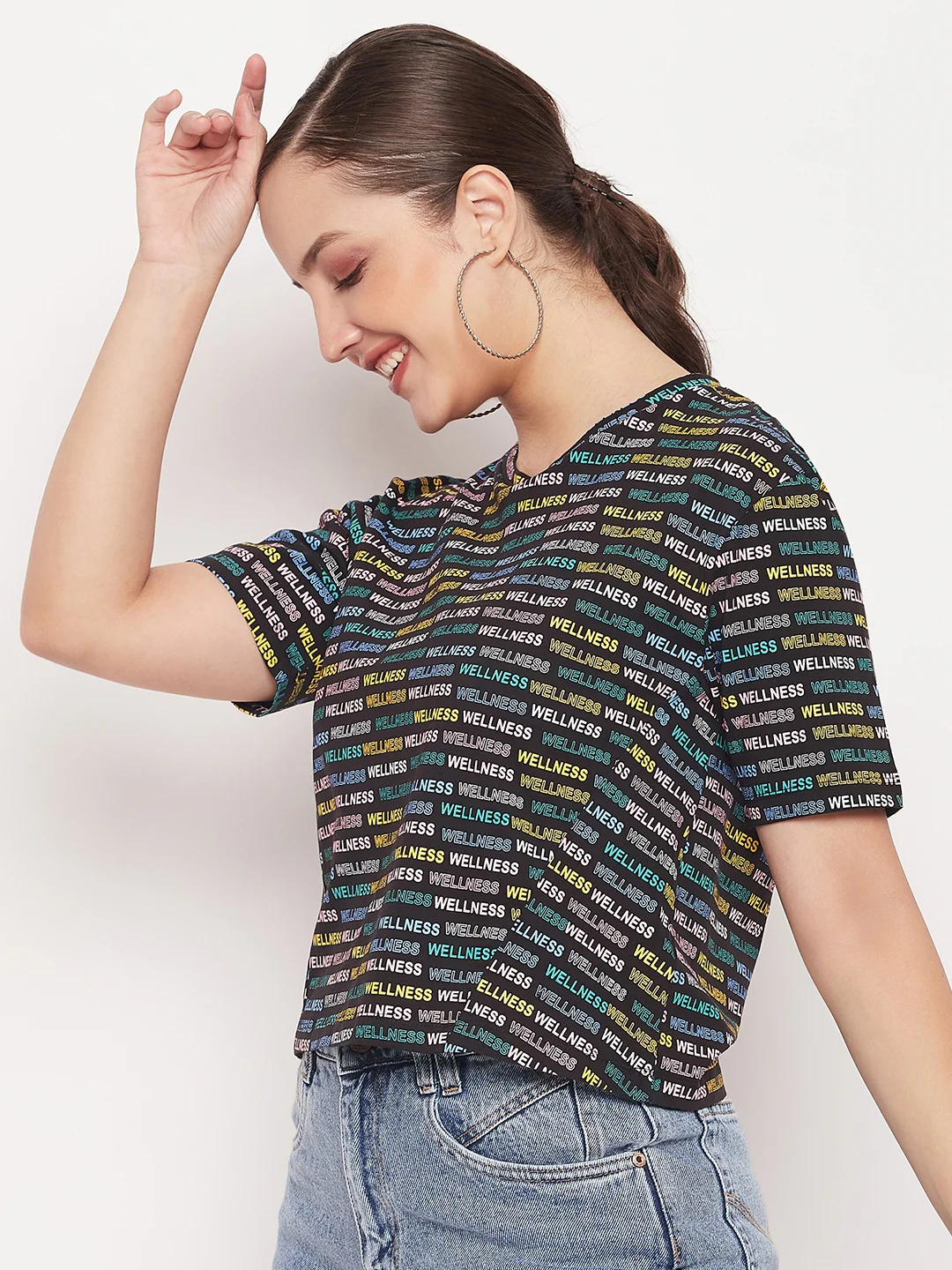 Madame Regular Fit Round Neck Printed T-shirt - Image 5
