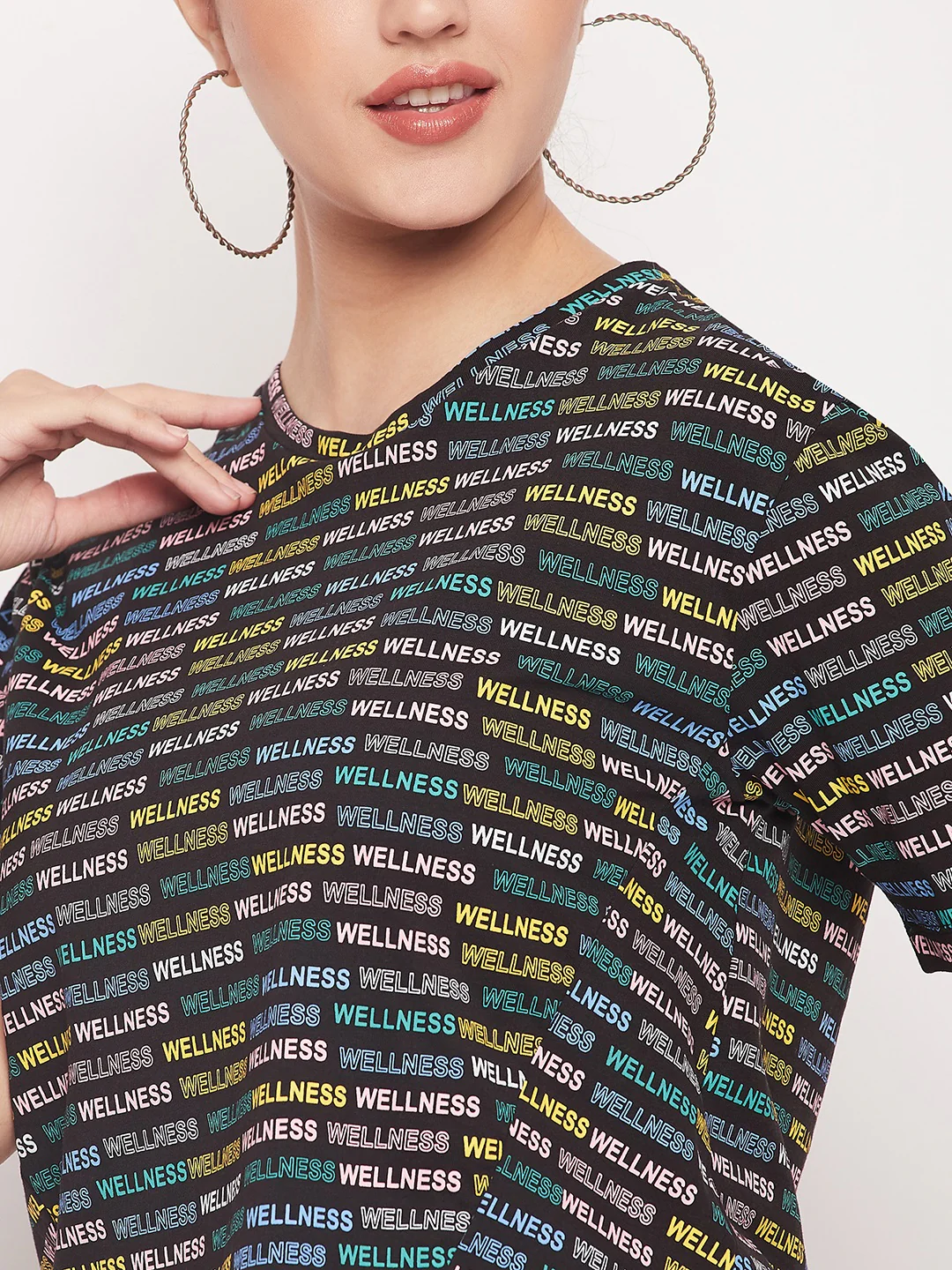 Madame Regular Fit Round Neck Printed T-shirt - Image 7