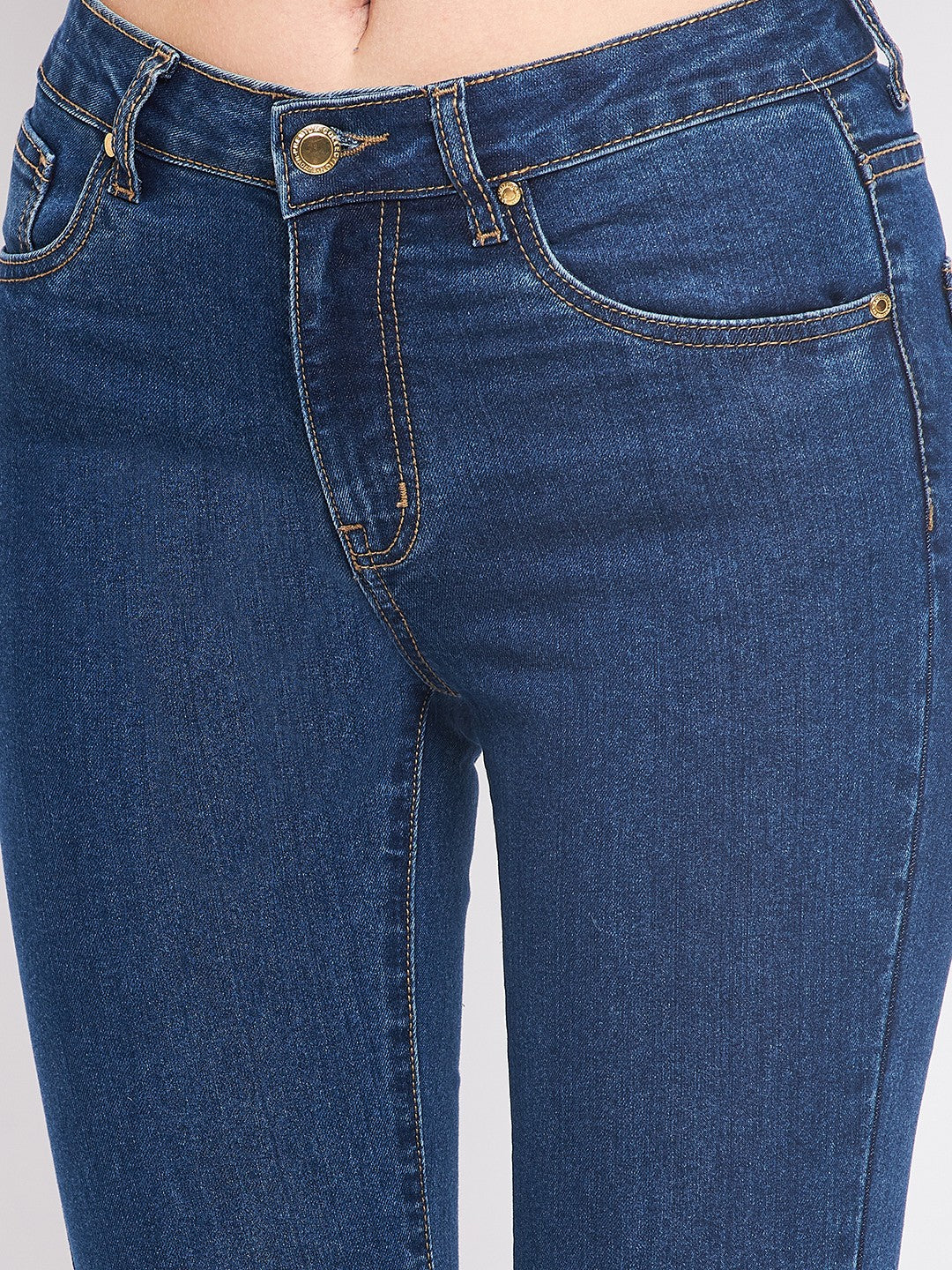 Madame Blue Cotton Denim Jeans - Image 6
