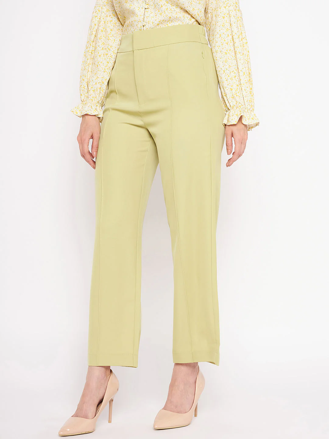 Madame Lime Green Trouser - Image 6