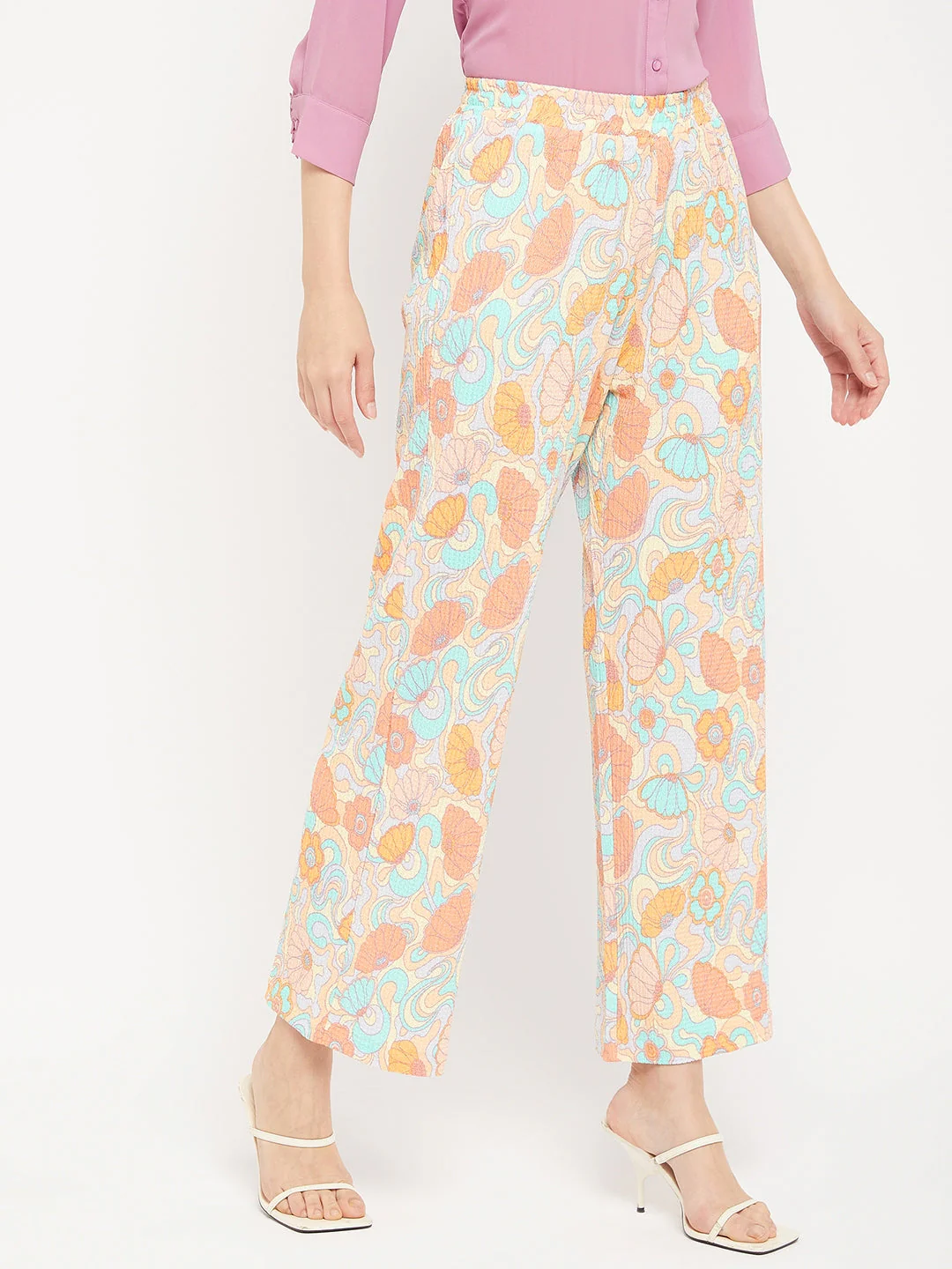 Madame Floral Flared Trousers - Image 3