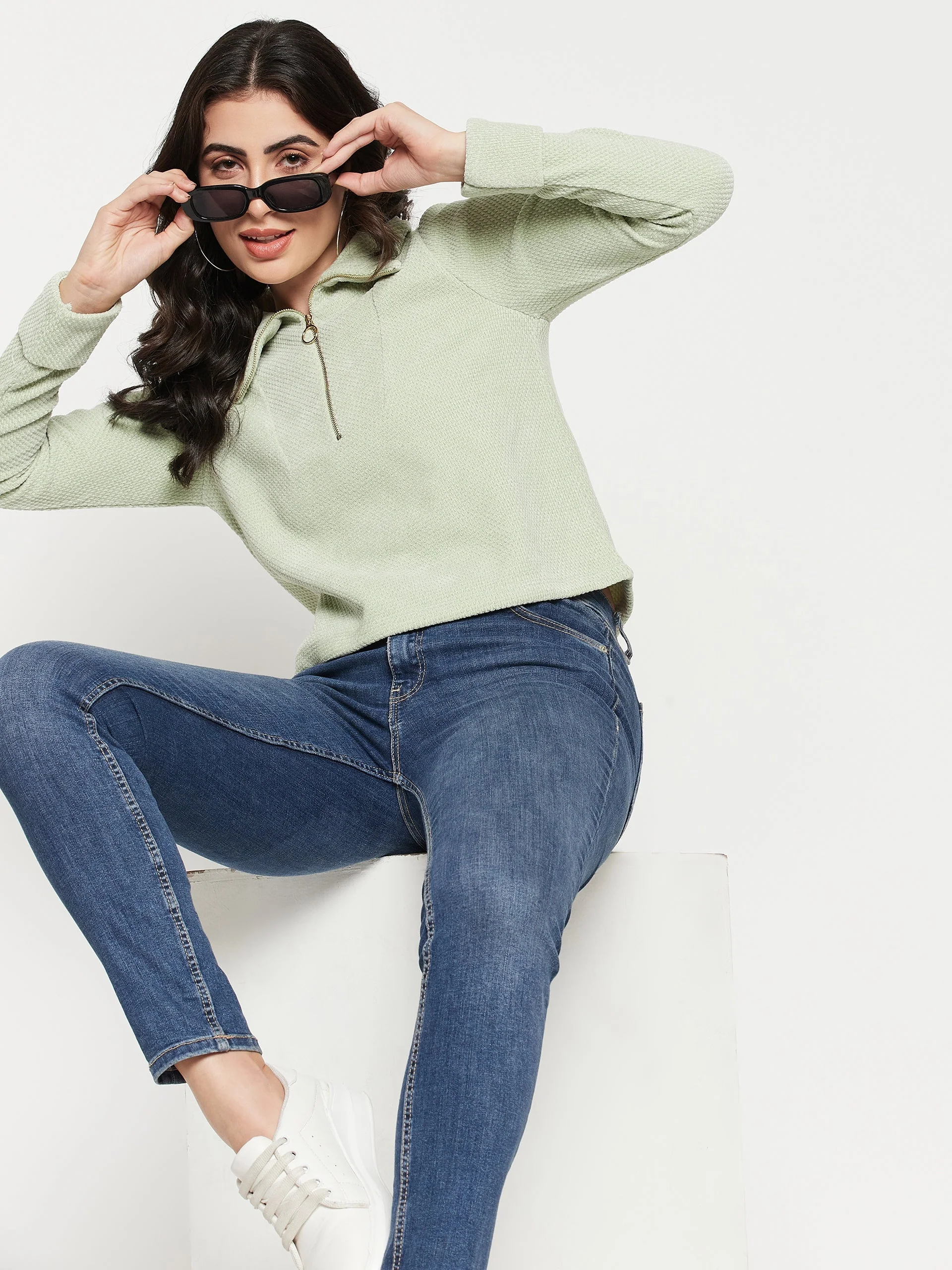 Madame Green Crop Top - Image 2