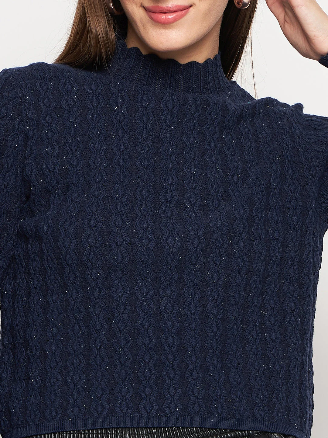 Madame Navy Pull-On Sweater - Image 2
