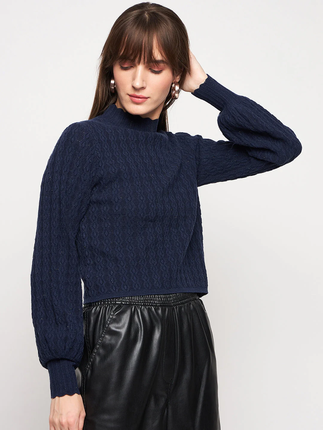 Madame Navy Pull-On Sweater - Image 5