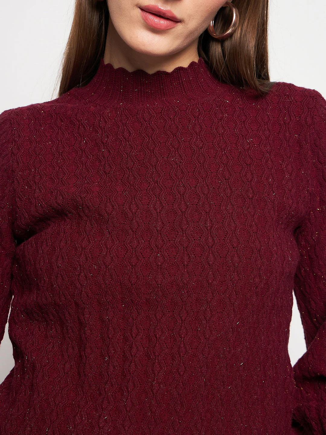 Madame Wine Pull-On Sweater - Image 2