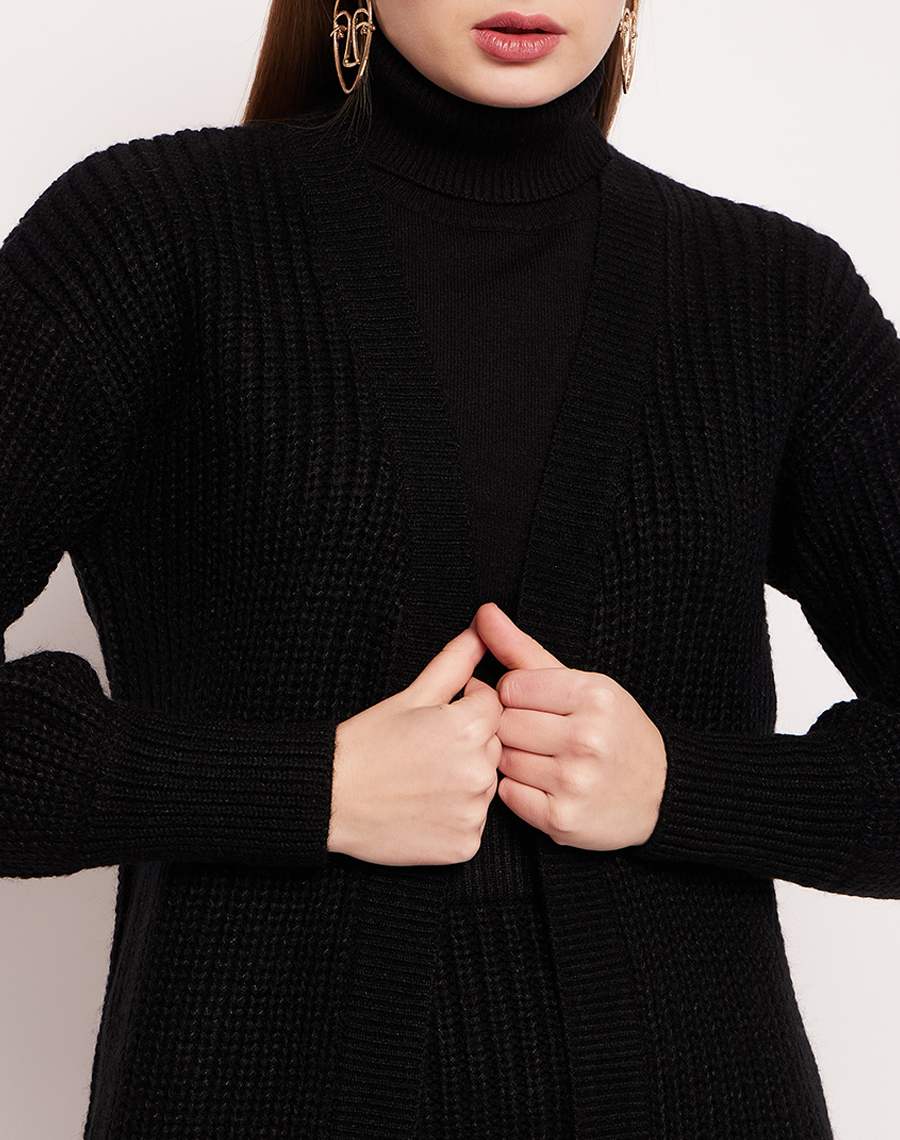 Madame Skirt And Turtleneck With Shrug Black Co-Ord Set - Image 2