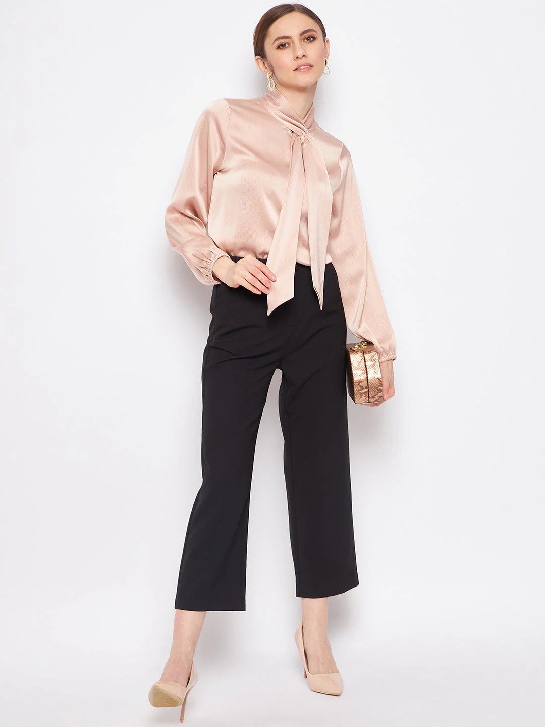 Madame Rosewood Tie-Neck Top - Image 2