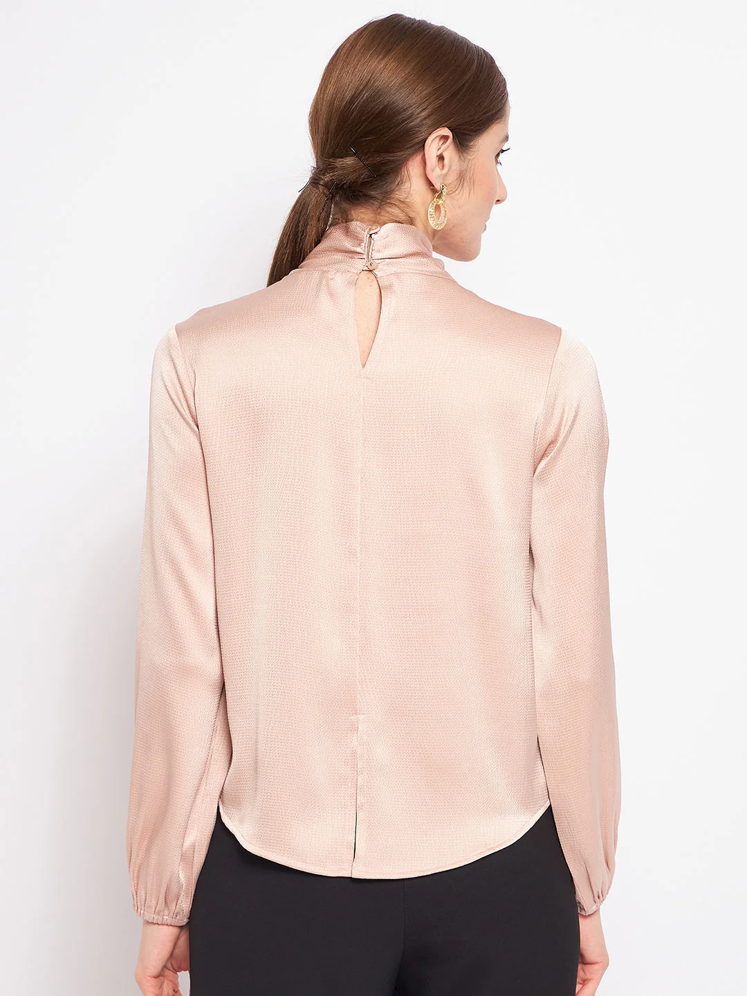 Madame Rosewood Tie-Neck Top - Image 5