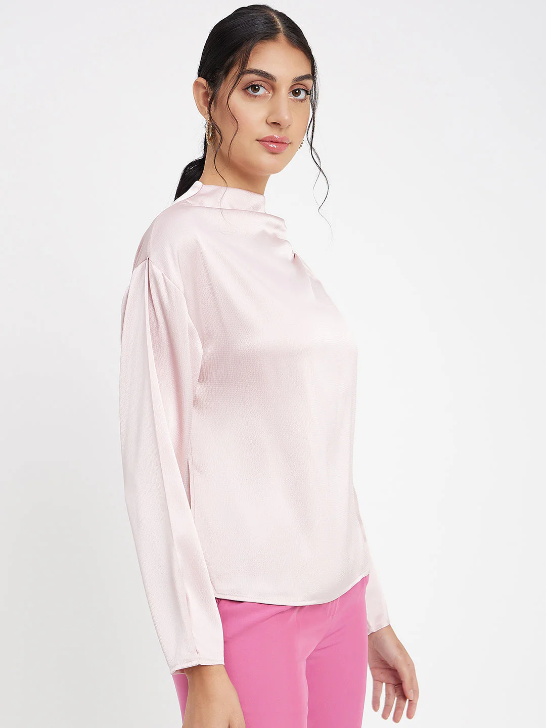 Madame Solid Pink Top - Image 4