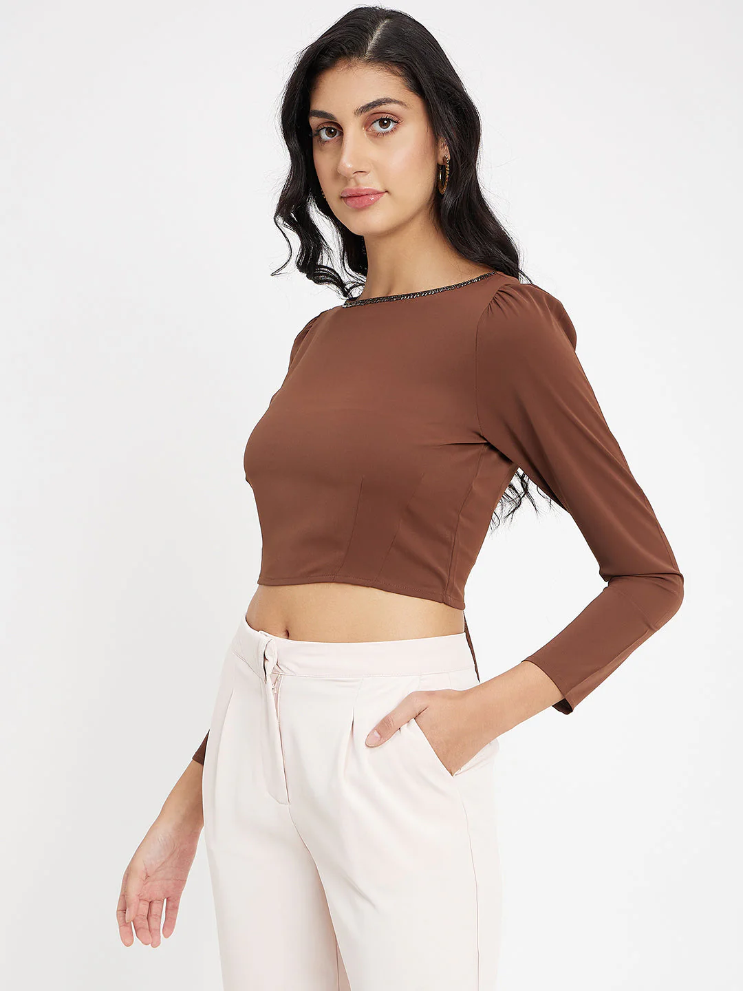 Madame Chocolate Crop Top - Image 5