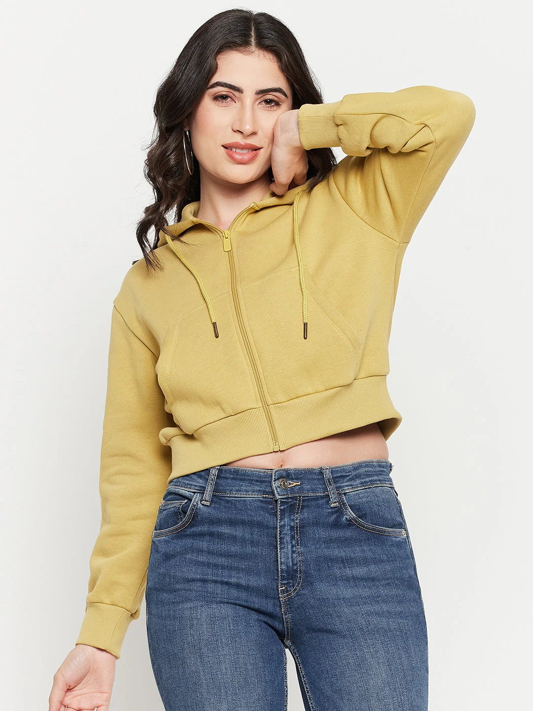 Madame Lime Hood Neck Sweatshirt