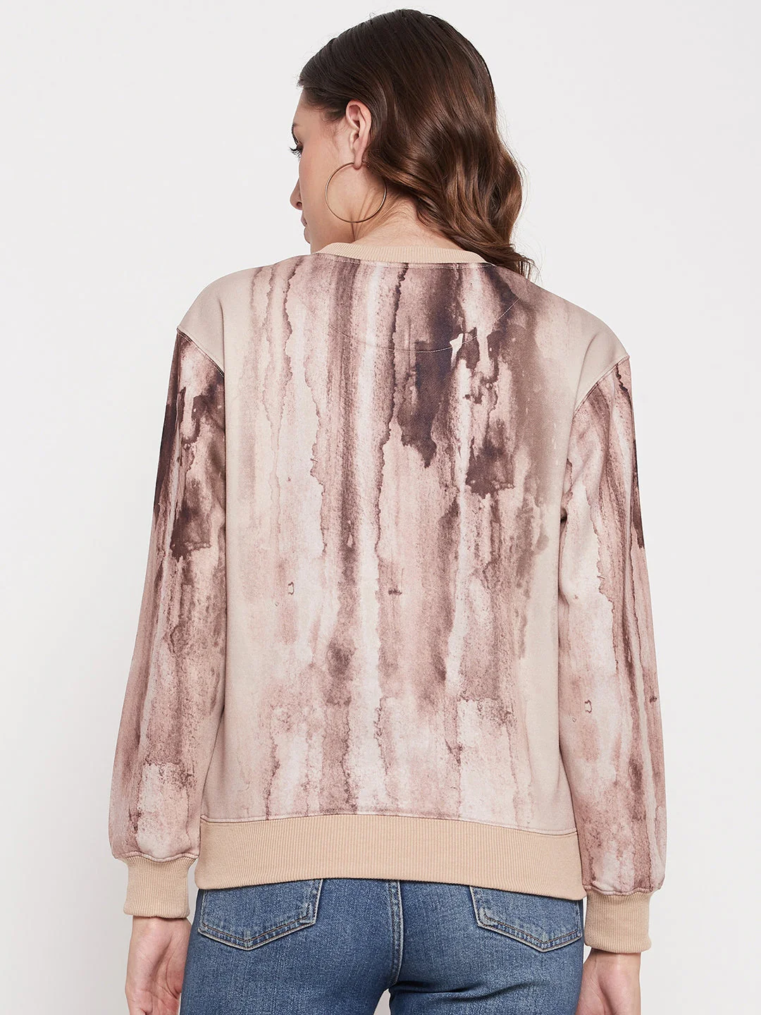 Madame Beige Tie-Dye Sweatshirt - Image 3