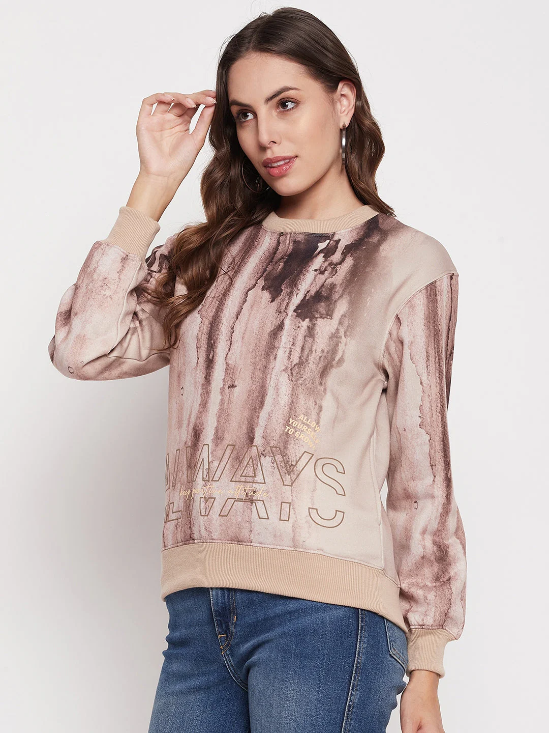Madame Beige Tie-Dye Sweatshirt - Image 5