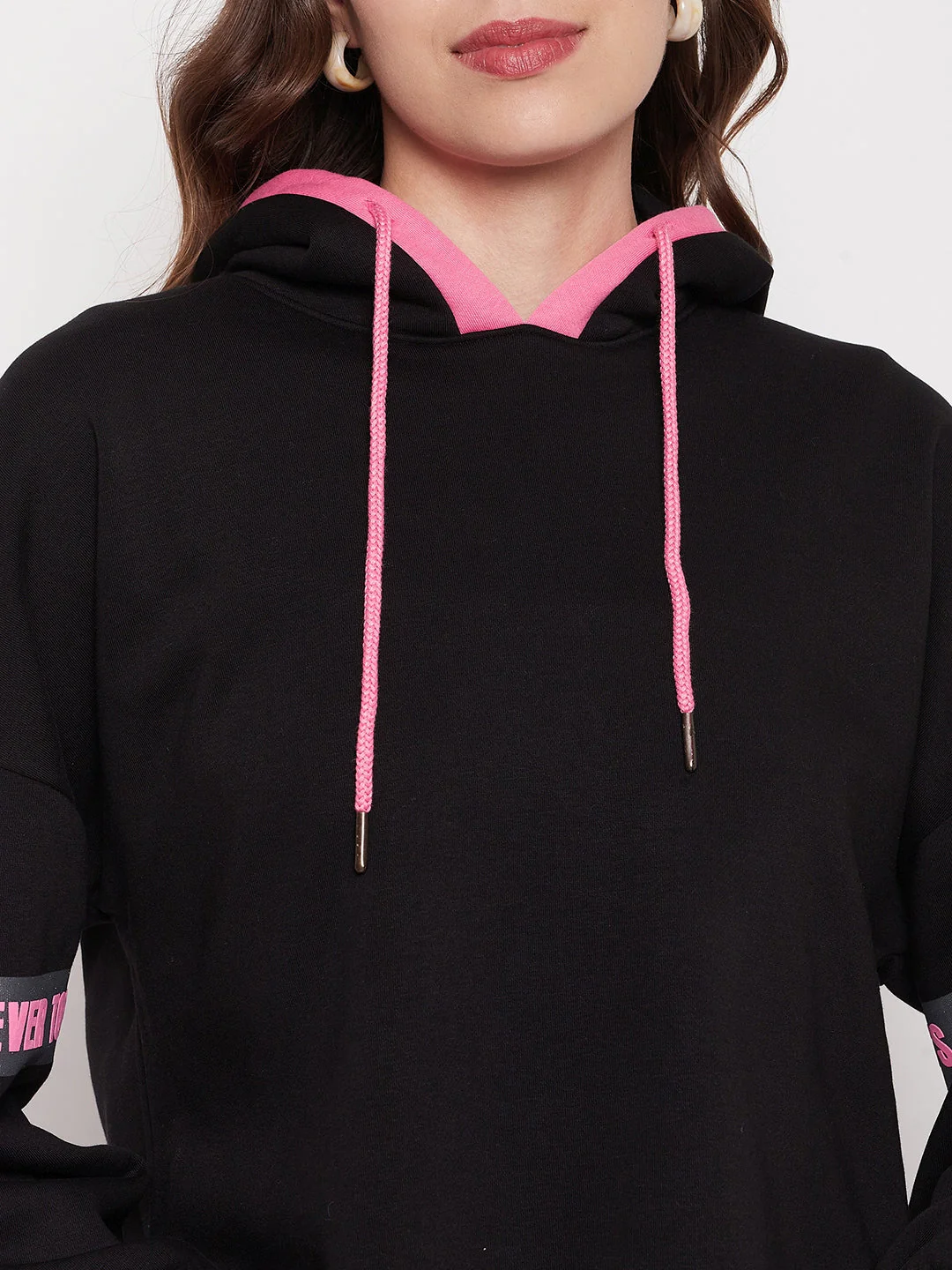 Madame Black Hooded Sweatshirt - Image 2