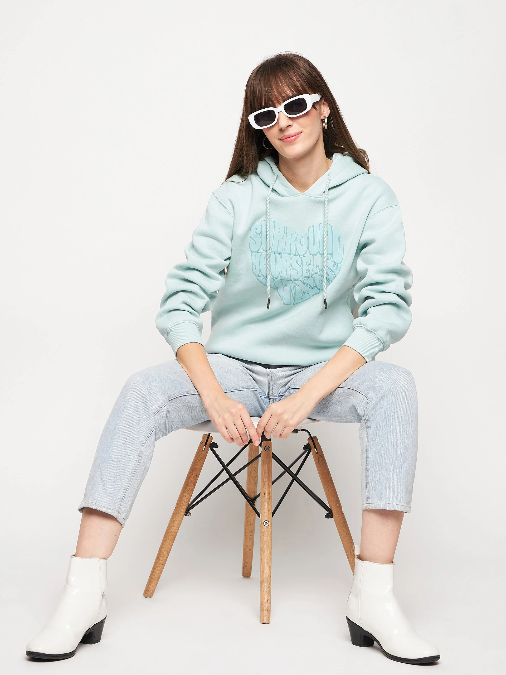 Madame Mint Graphic Hood Neck Sweatshirt - Image 4