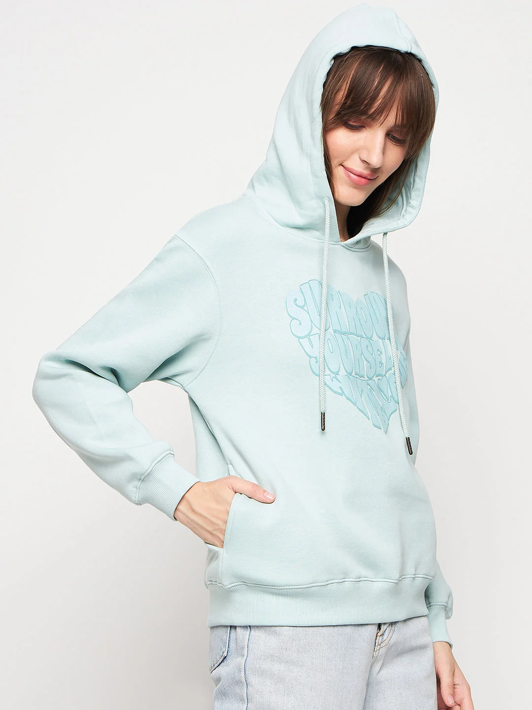 Madame Mint Graphic Hood Neck Sweatshirt - Image 5