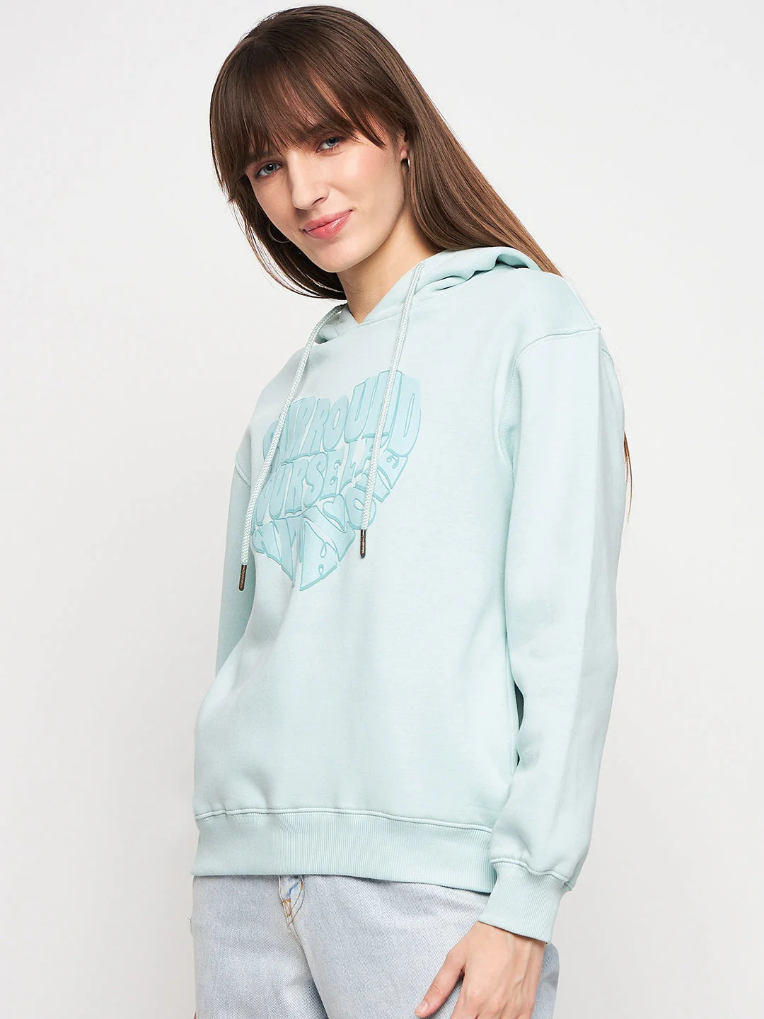 Madame Mint Graphic Hood Neck Sweatshirt - Image 6