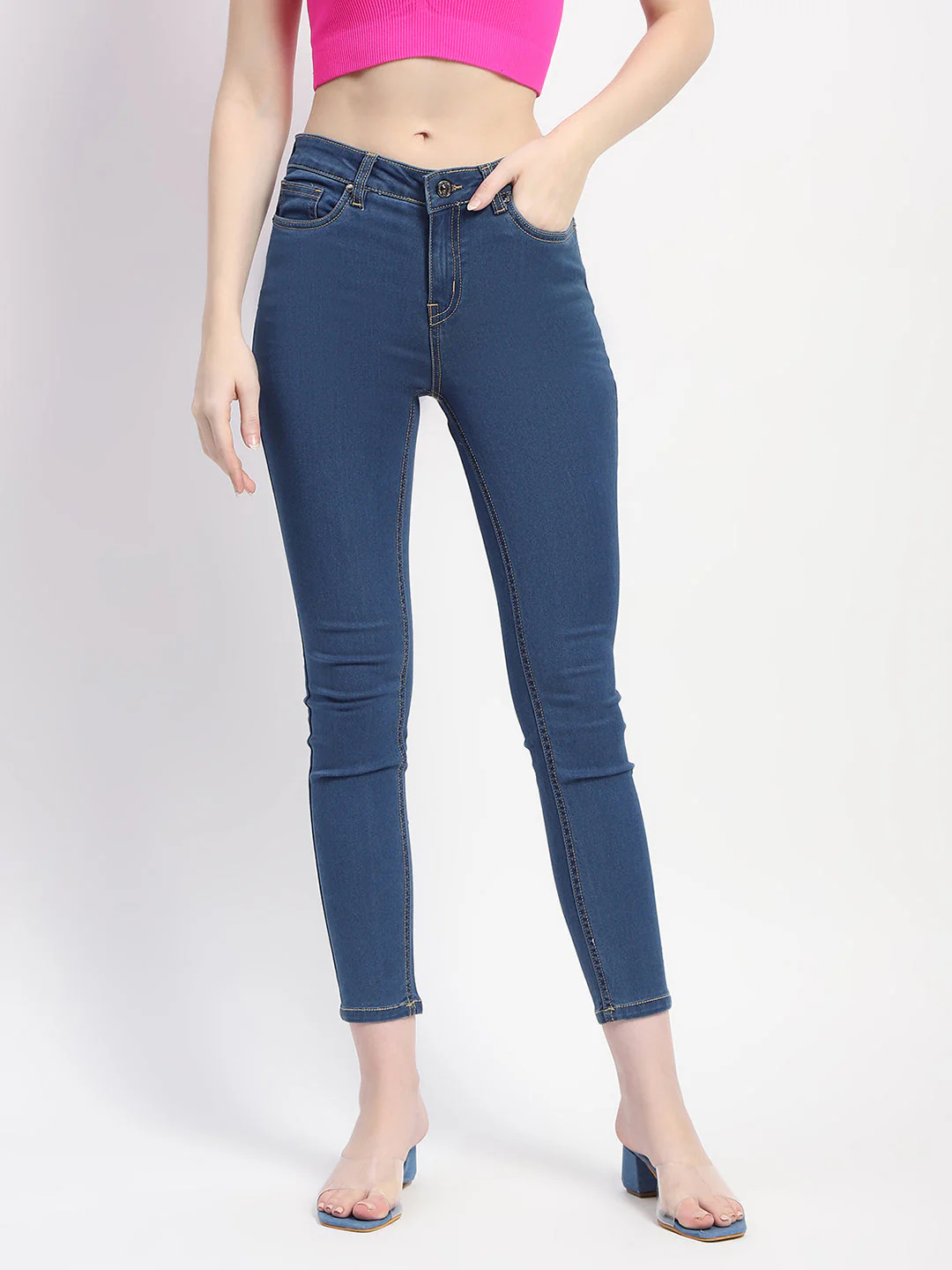 Madame Skinny Fit Blue Denim - Image 2