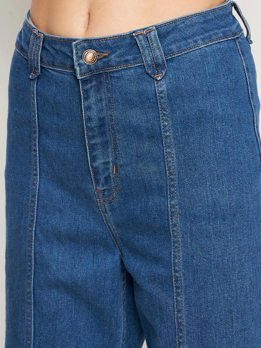 Madame Midblue Wide Leg Denim - Image 6
