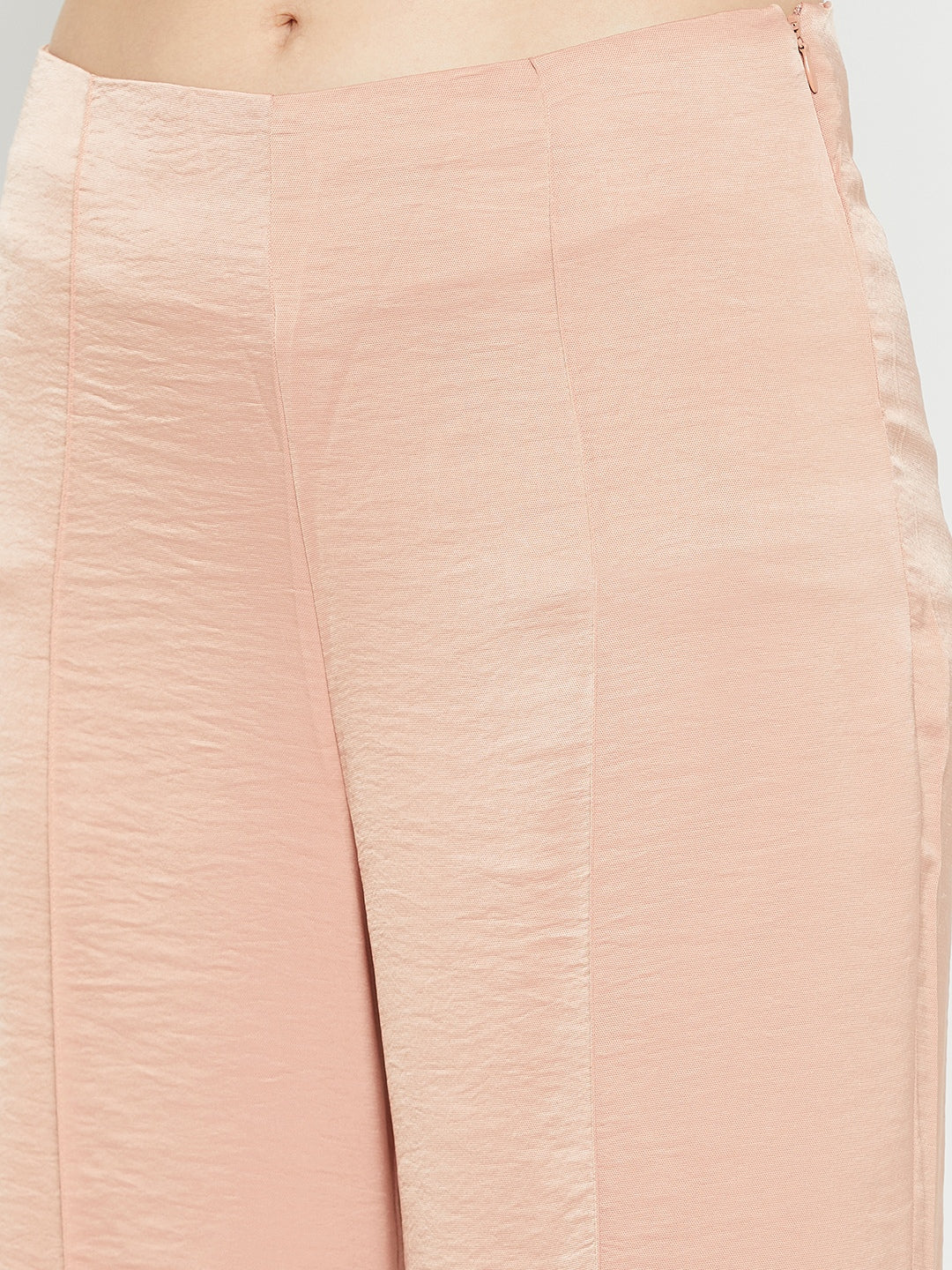 Madame Women Solid Camel Trouser - Image 2
