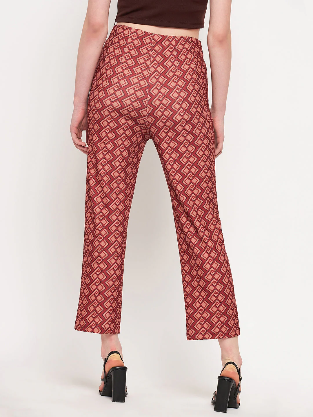 Madame Printed Rosewood Trouser - Image 6