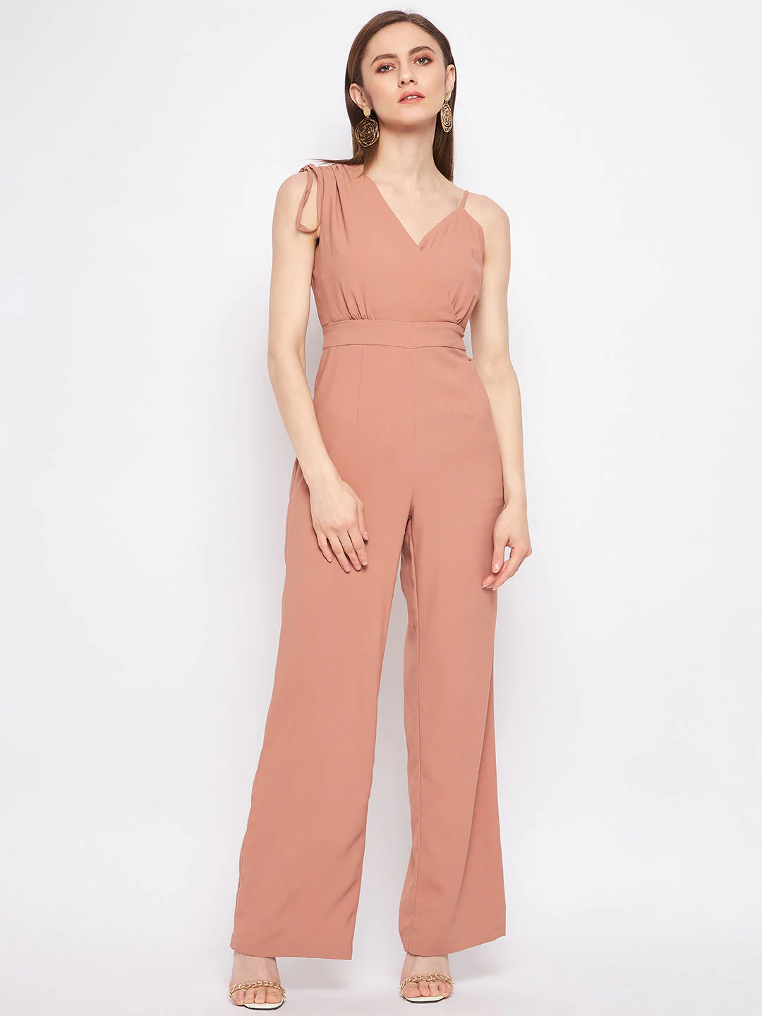 Madame Camel Regular Fit Casual Jumpsuit - Image 3