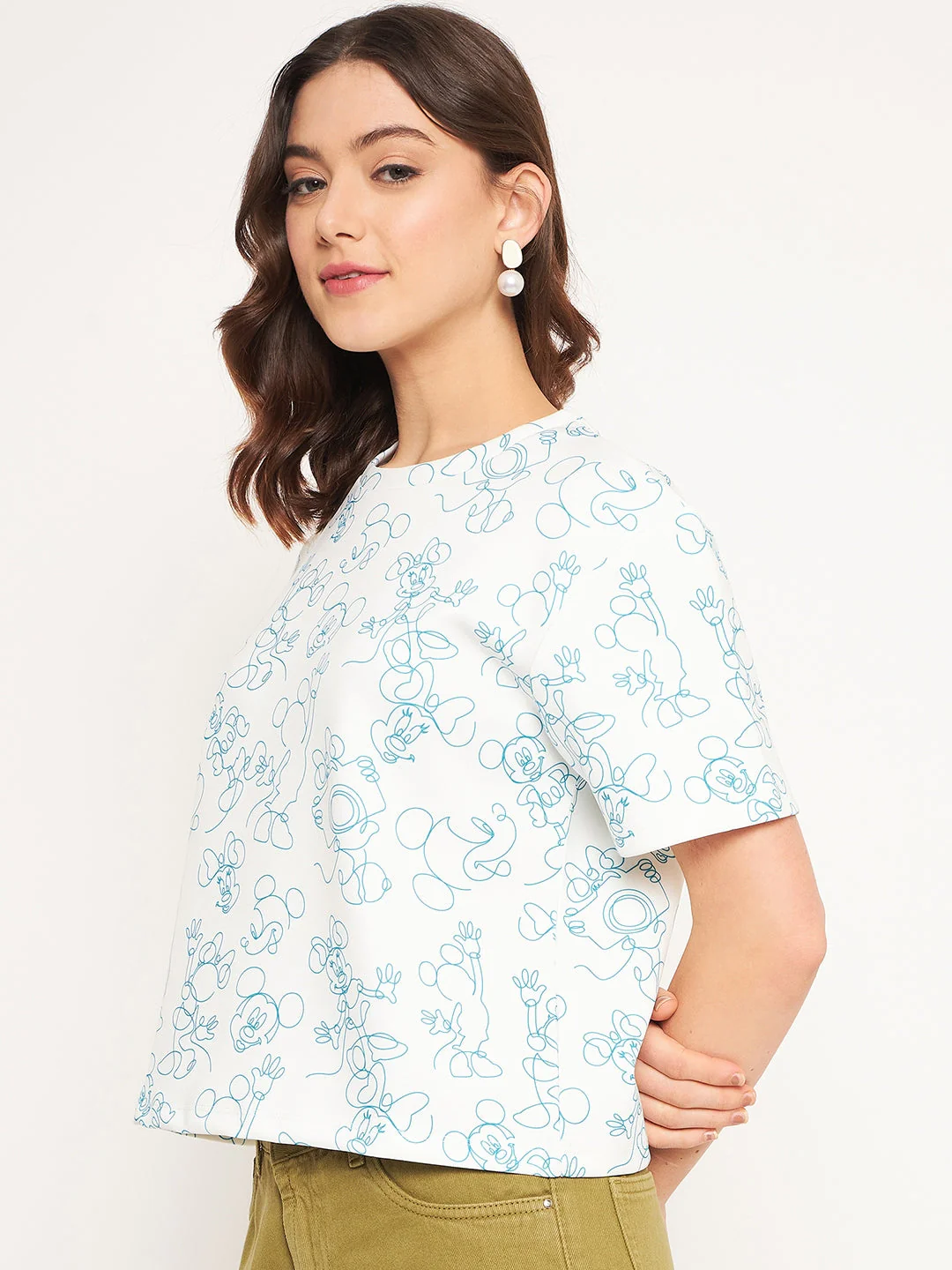 Madame White Disney Print Top - Image 5