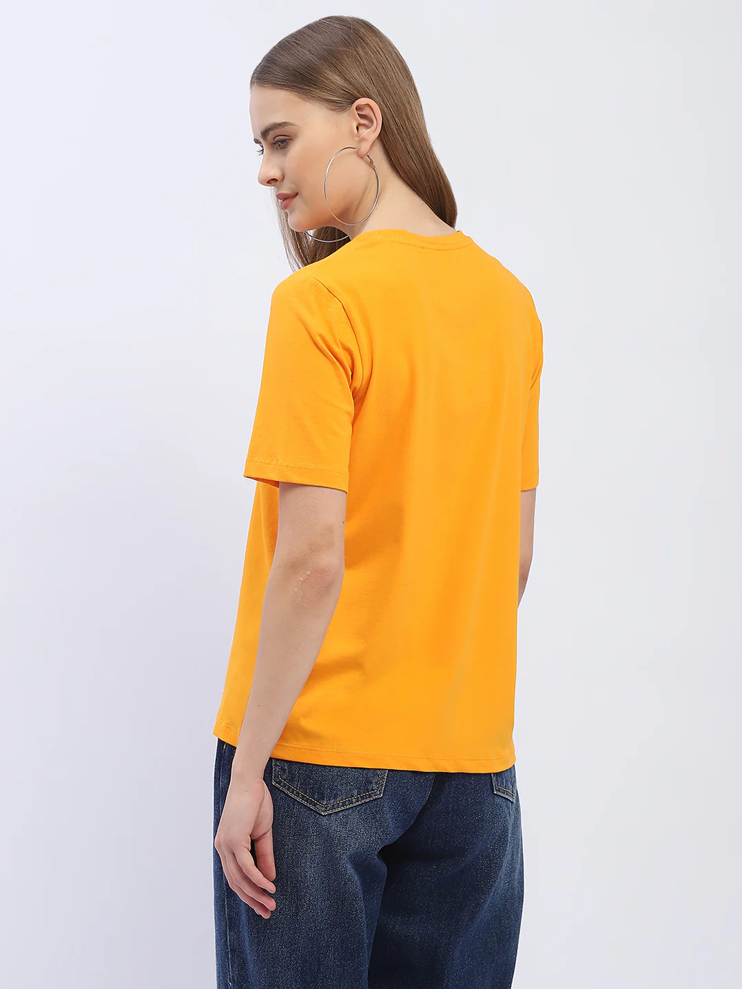 Madame Typography Orange Regular T-Shirt - Image 5