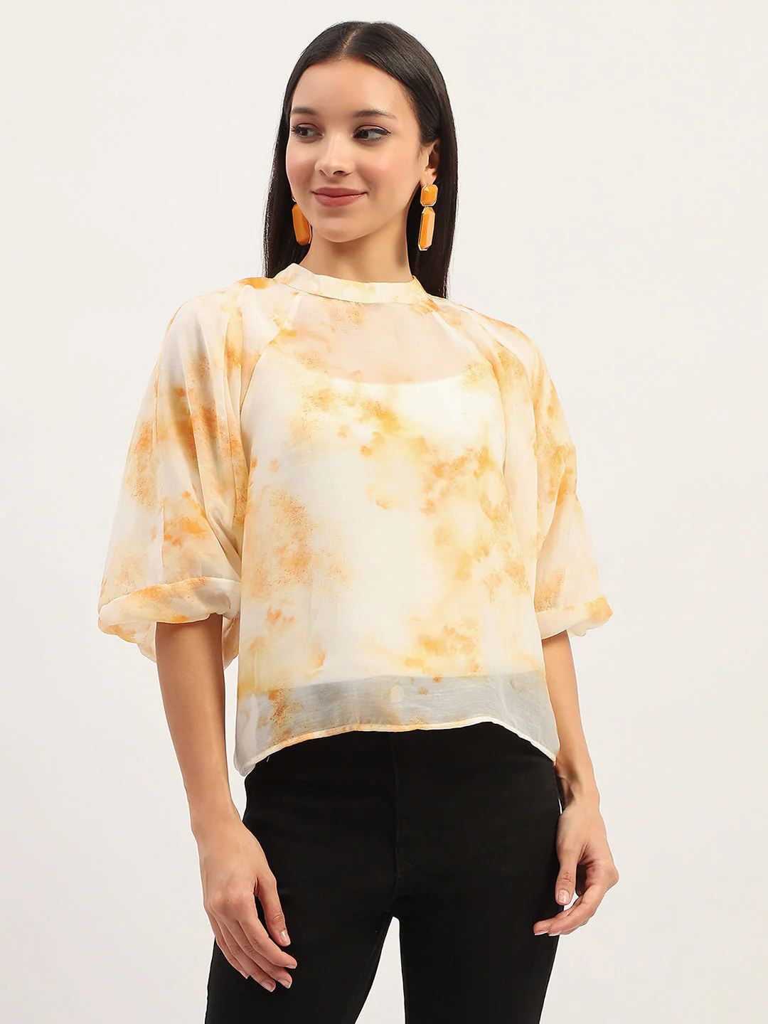 Madame Tie Dye Ivory Top - Image 5