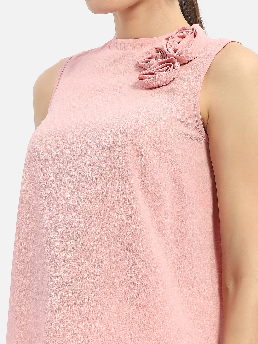 Madame Applique Adorned Pink Shimmer Top - Image 6