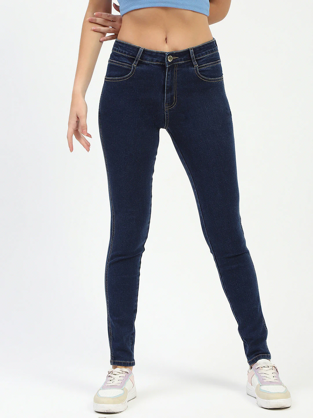 Madame Blue Skinny Fit Jeans - Image 2
