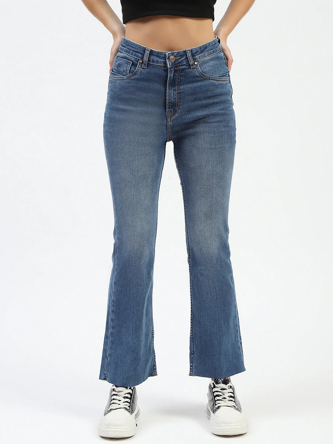 Madame Blue Flared Jeans - Image 2