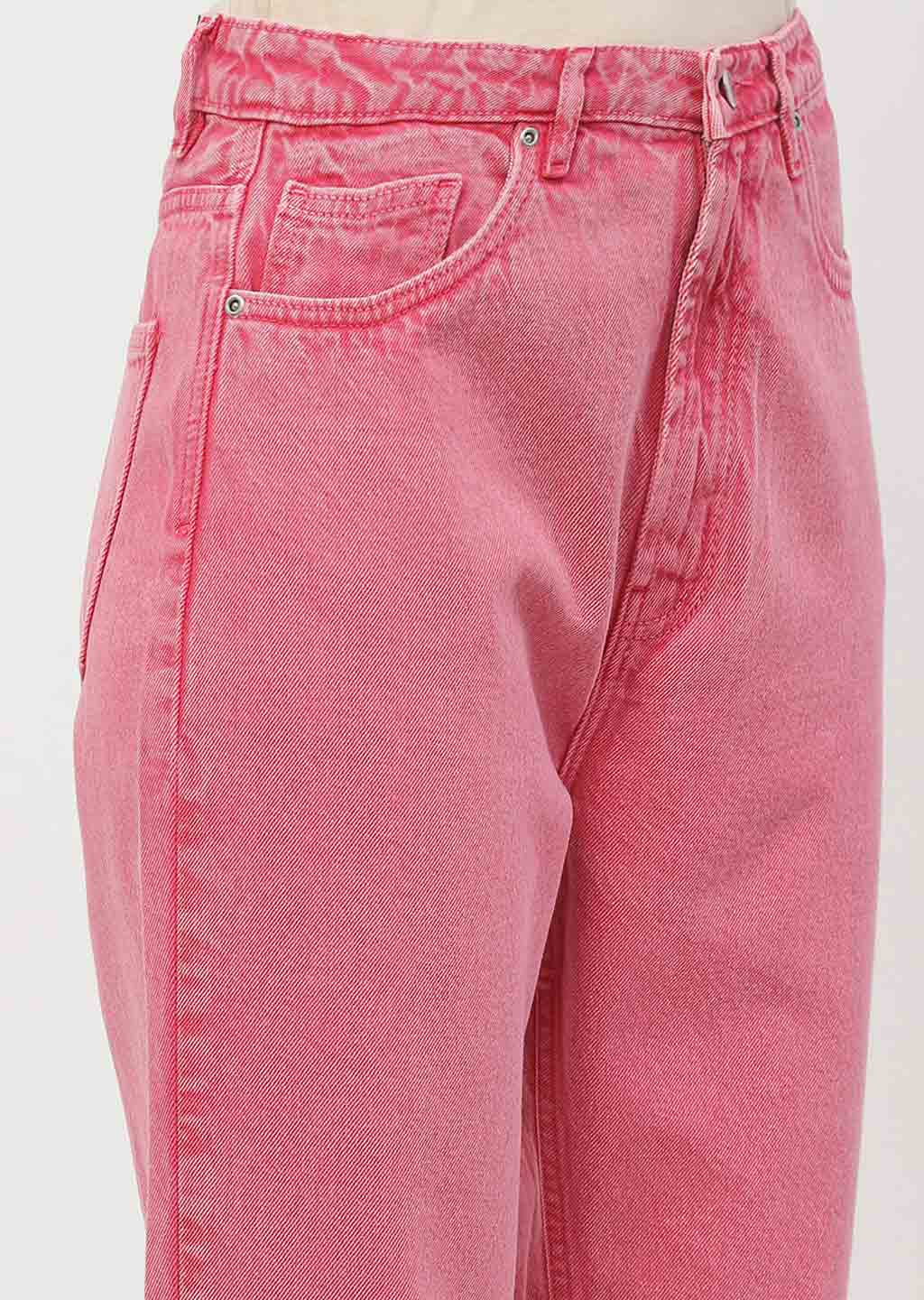 Madame Mid Rise Pink Mom Fit Jeans - Image 5