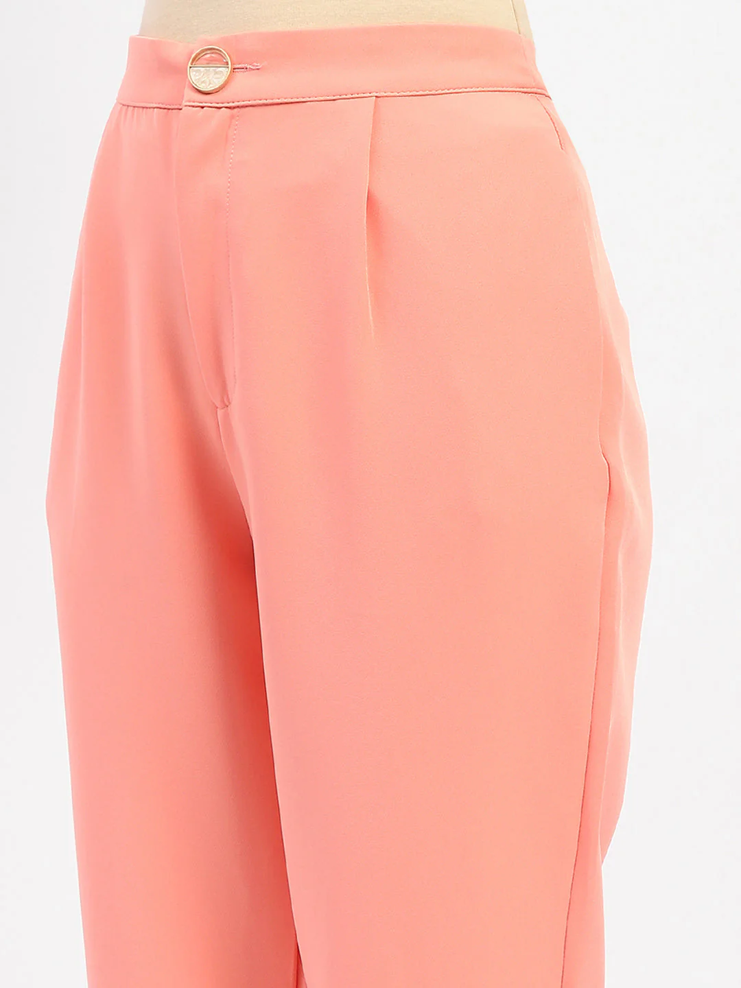 Madame Salmon Solid Regular Trousers - Image 2