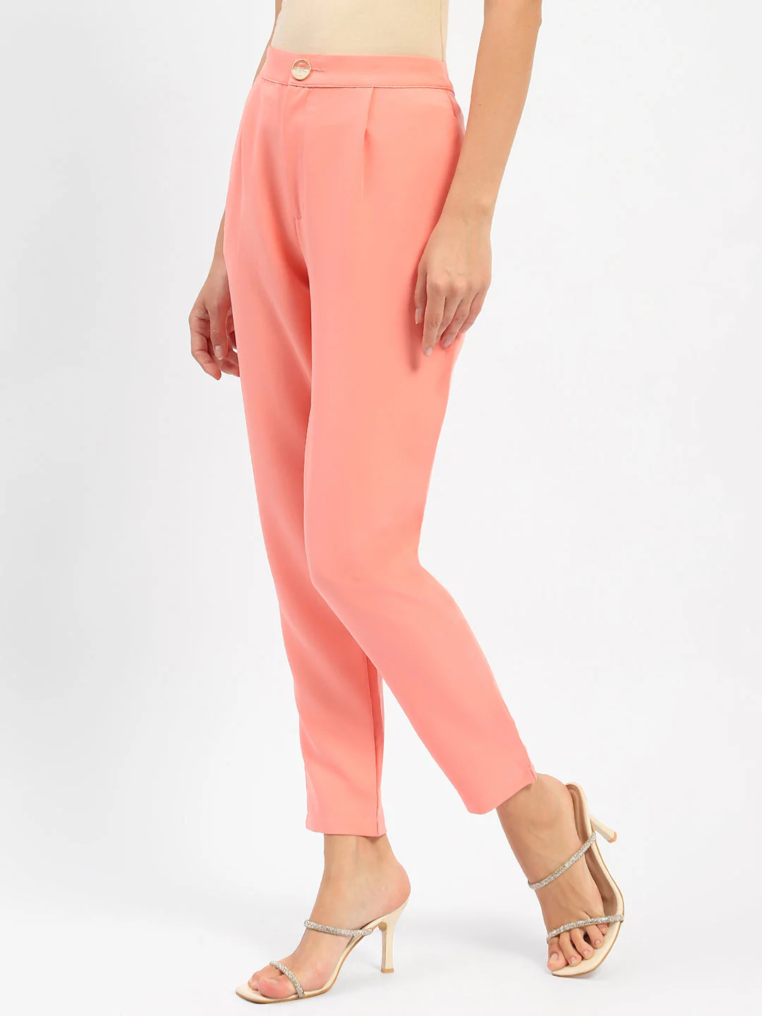 Madame Salmon Solid Regular Trousers - Image 5