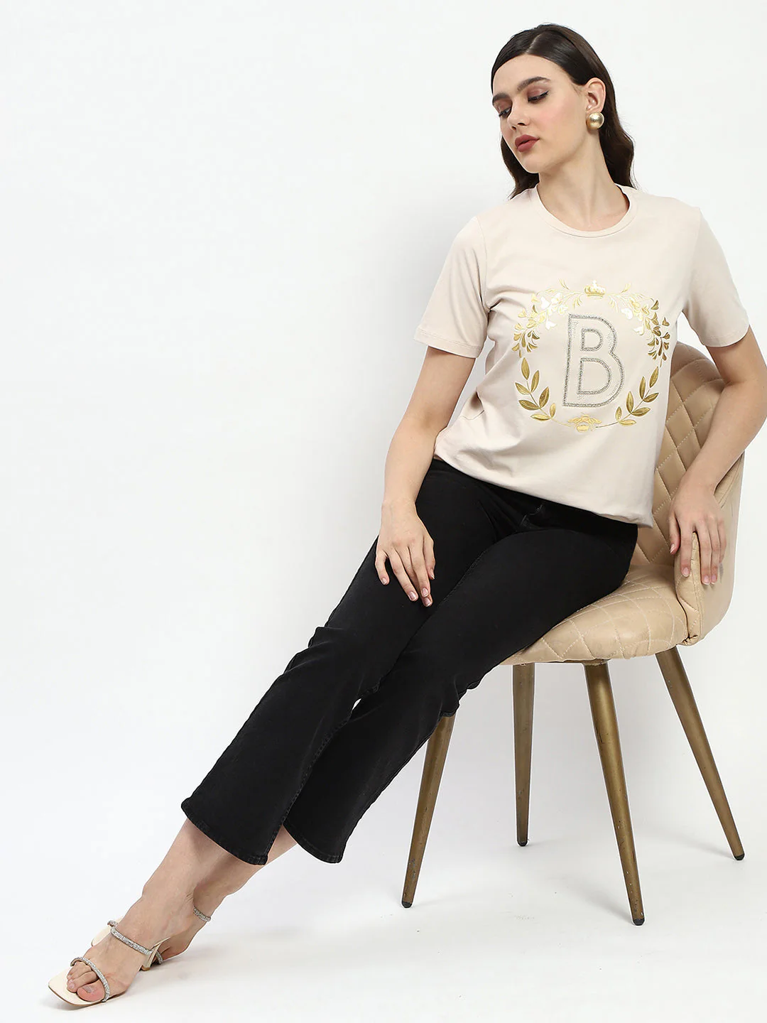 Madame Bridgerton Crystal Embellished Cotton T-Shirt - Image 2
