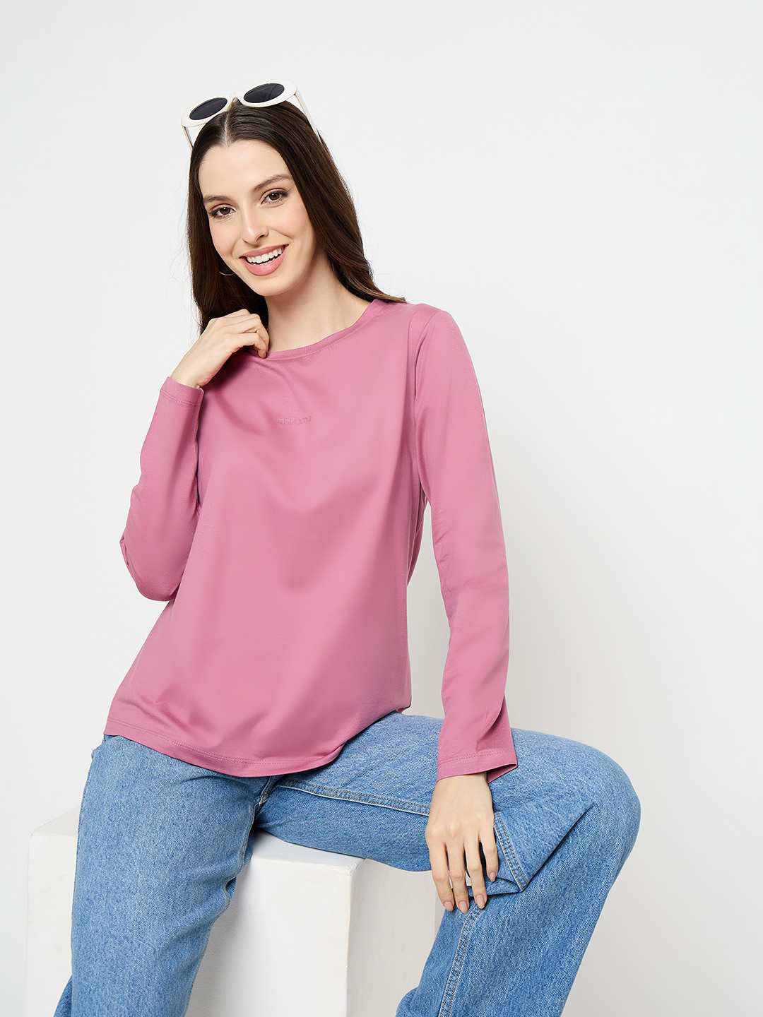 Madame Lilac Cotton Blend Top