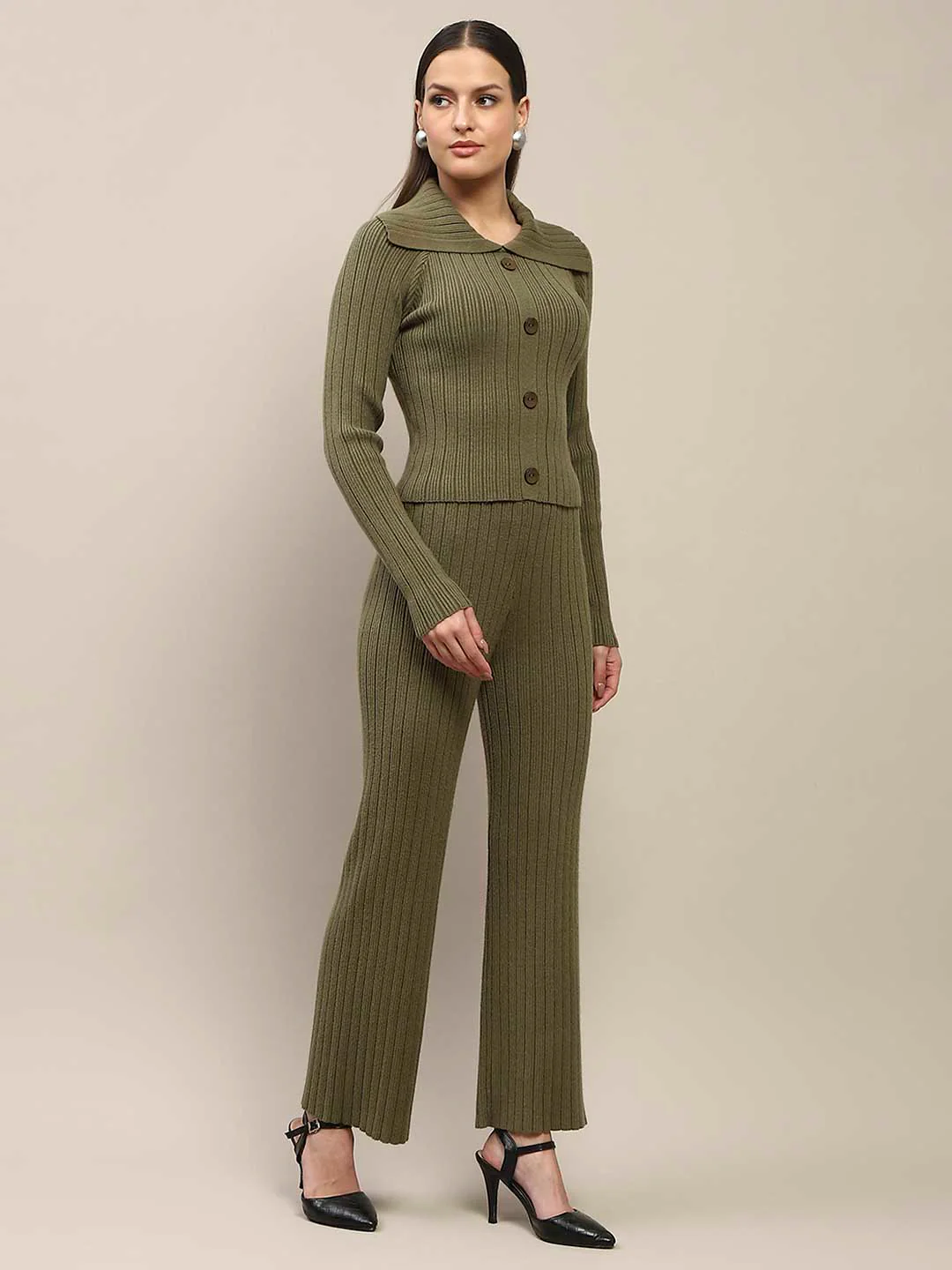 Madame Olive Knitted Top and Bottom Co-Ord Set - Image 4