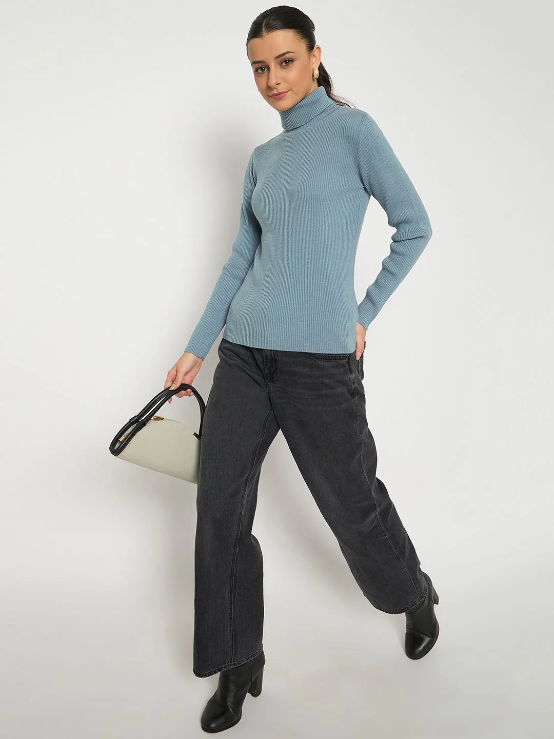 Madame High Neck Sky Blue Skeeve - Image 2