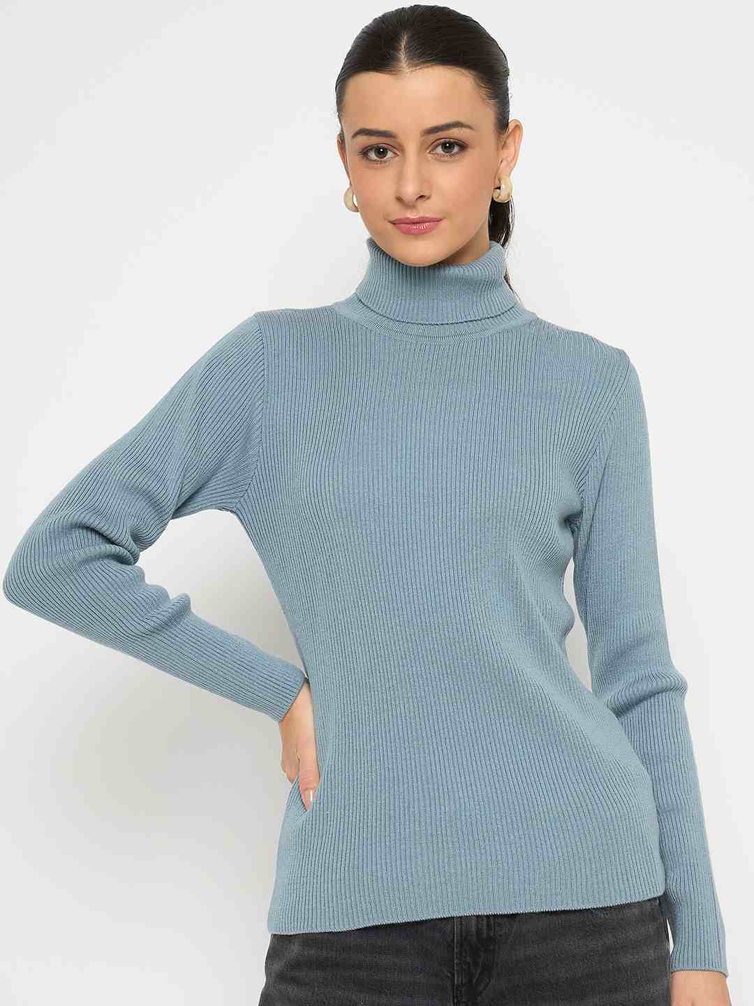 Madame High Neck Sky Blue Skeeve - Image 3