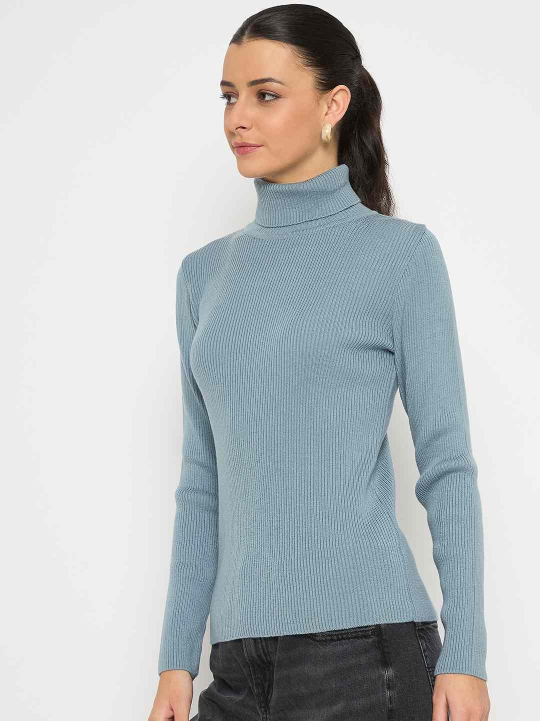 Madame High Neck Sky Blue Skeeve - Image 5