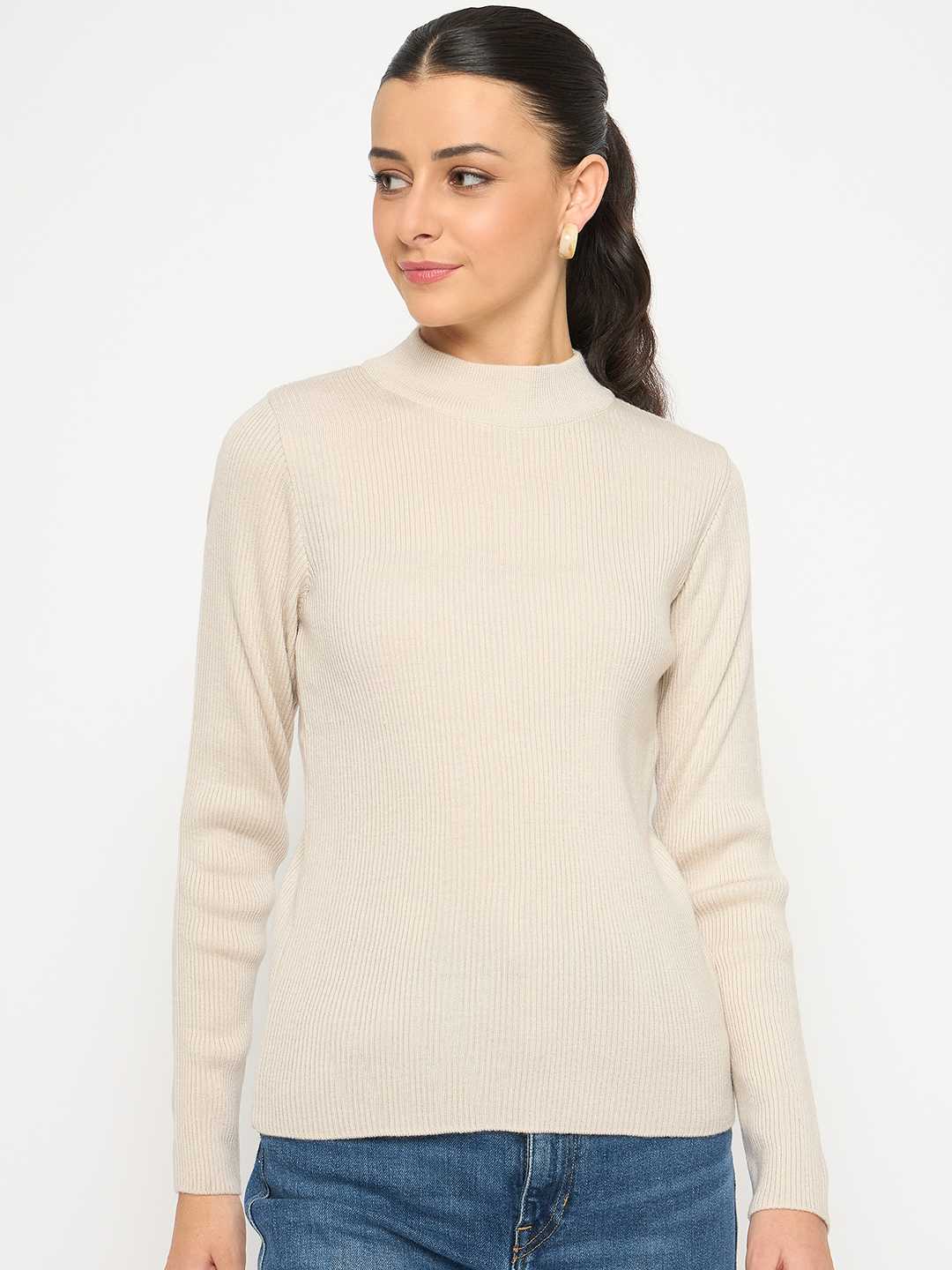 Madame Mock Neck Beige Skeeve - Image 3