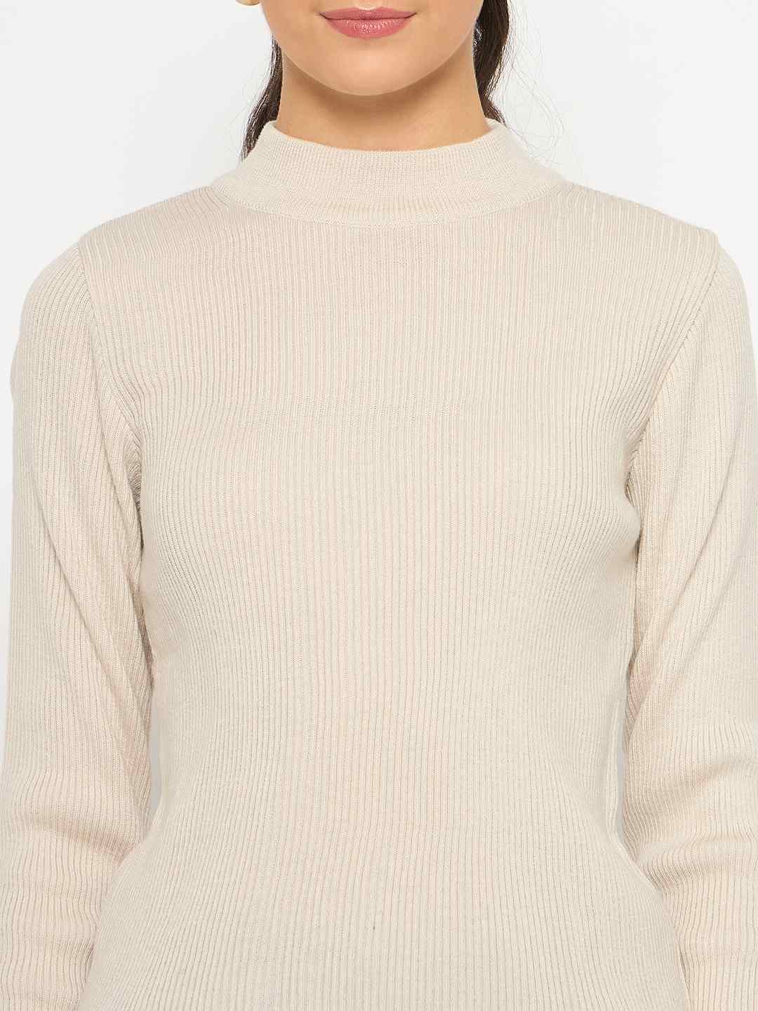 Madame Mock Neck Beige Skeeve - Image 7
