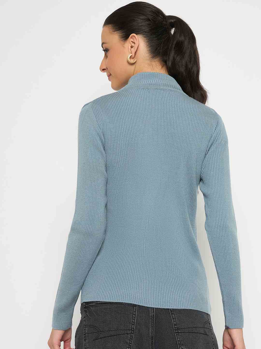 Madame Mock Neck Sky Blue Skeeve - Image 6