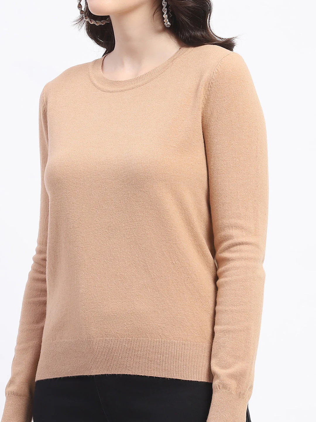 Madame Crew Neck Brown Sweater - Image 6