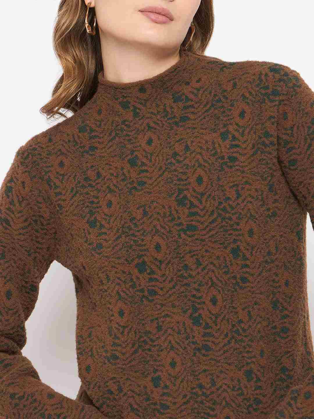 Madame Top and Bottoms Printed Brown Co-ord Set - Image 8