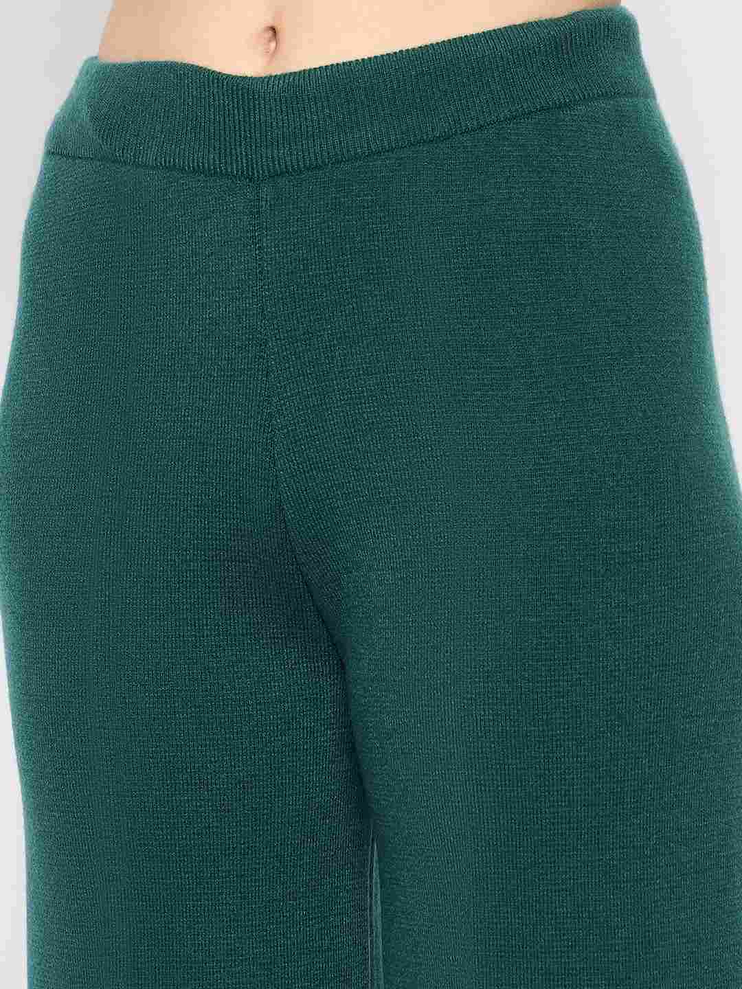 Madame Shirt and Bottoms Green Nylon Blend Co-ord Set - Image 7