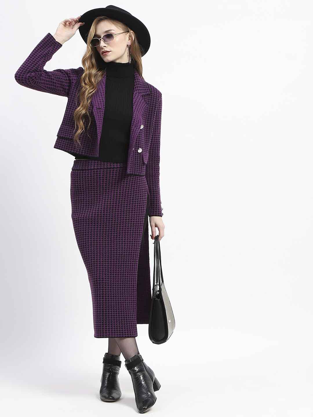 Madame Black Striped Double-Breasted Co-ord Set - Image 6