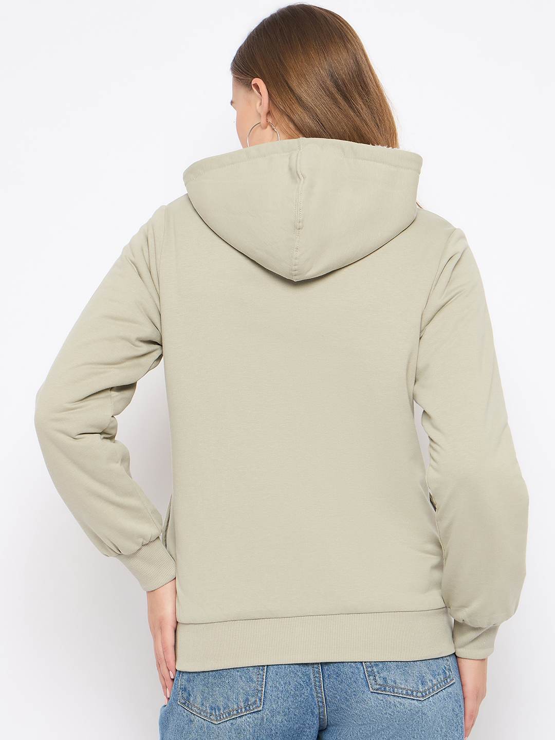 Madame Pear Green Hooded Zipper Sweatshirt - Image 8